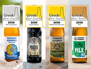 Miniatura artykułu - Cztery medale dla Browaru Trzech Kumpli na&nbsp;Greek Beer Awards 2026
