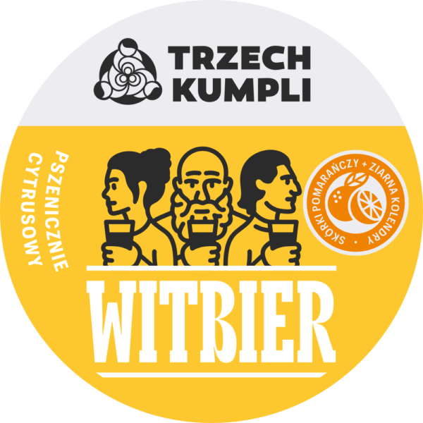 Etykieta - Witbier Trzech Kumpli